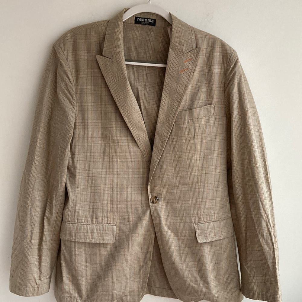 Renoma Paris Men's Blazer Jacket Mens Size 42R